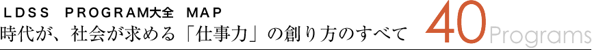 LDSS PROGRAM大全 MAP 時代が、社会が求める「仕事力」の創り方のすべて