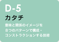 d-5 カタチ：意味と関係のイメージを８つのパターンで構成・コンストラクションする技術